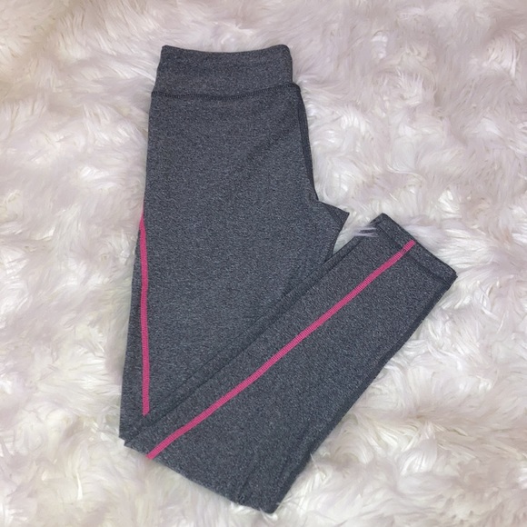 VOGO Gray Pink Stripe Leggings S - Picture 8 of 9